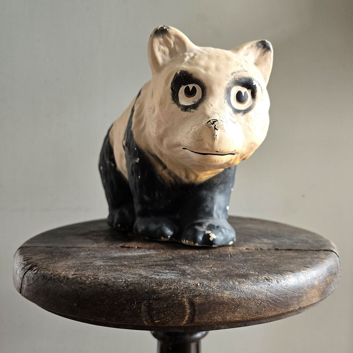 A large, good looking ceramic panda from the 1960s. Fantastic patina to the surface and a great face! Stamped 'ENGLAND' to the base - SHOP NOW - www.intovintage.co.uk
