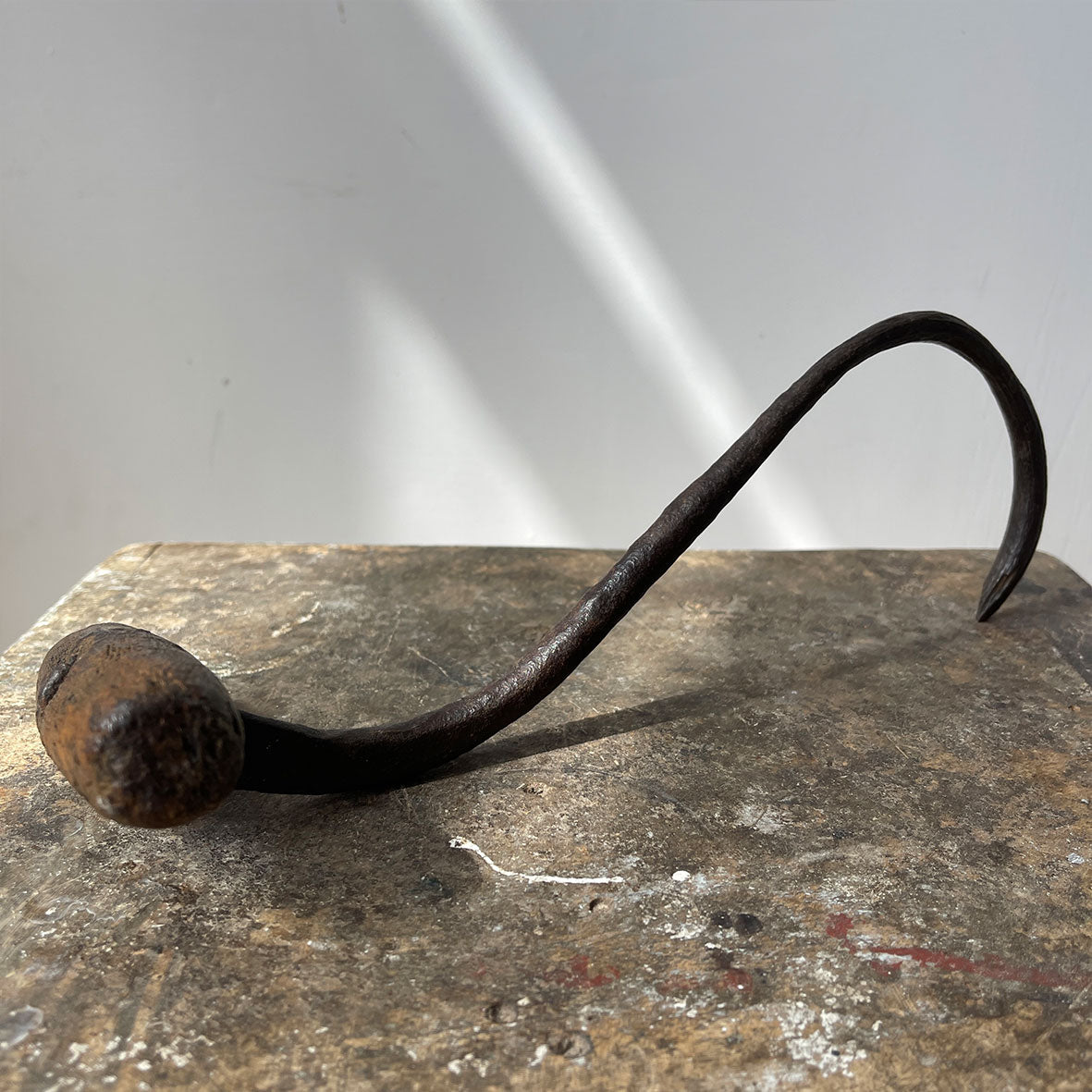 A Victorian Sack Hook with a beautifully aged handle and solid spiked hook. Very tactile in the hand. - SHOP NOW - www.intovintage.co.uk