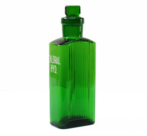 Vintage Green Apothecary Bottle. Find this and other Beautiful Vintage items for you home at Intovintage.co.uk