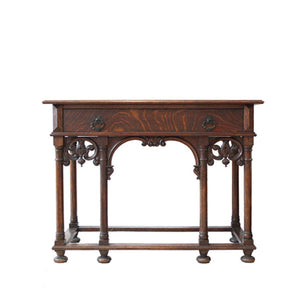 Gothic Oak Side Table