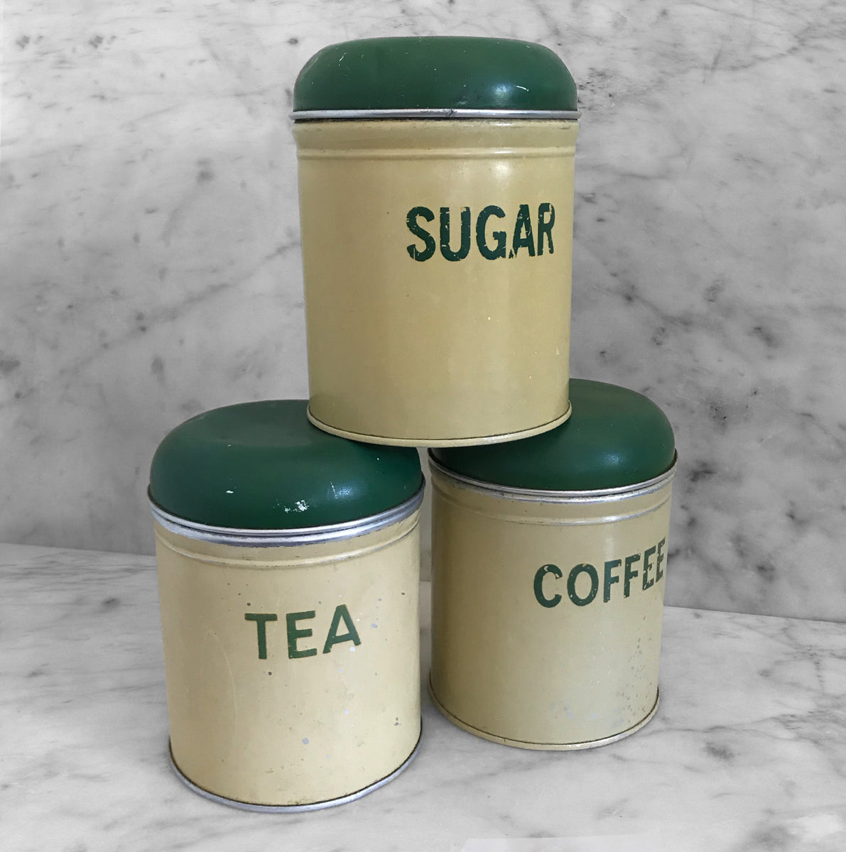 Worcester ware キャニスター　ヴィンテージ缶　tea /sugar Vintage Kitchen Tins - IntoVintage.co.uk – Intovintage.co.uk