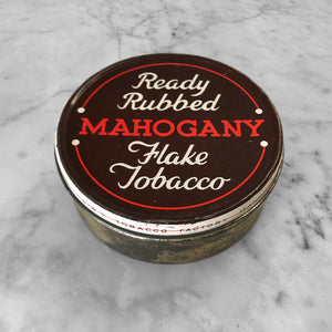 Nice and clean Vintage Mahogany Flake Tobacco Tin Tobacco Tin. Nice typography to the front in a nice and clean condition. - SHOP NOW - www.intovintage.co.uk