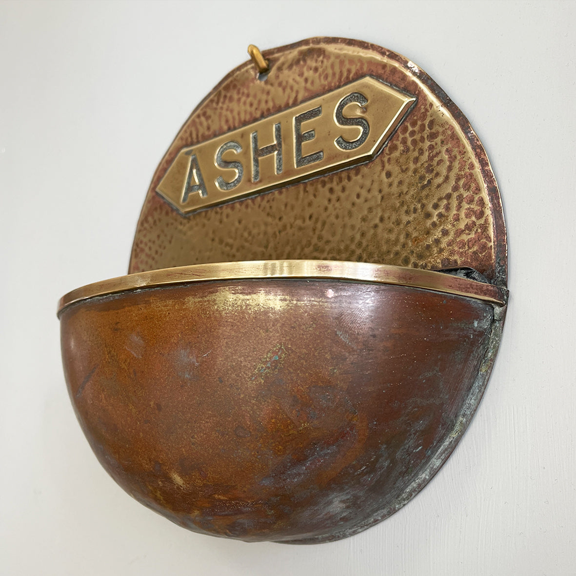 A 1930s Brass Cigar Ashes Tray. These unusual cigar ashtrays were usually mounted in the royal boxes. Still with its inner tray liner with brass cigar rest - SHOP NOW - www.intovintage.co.uk