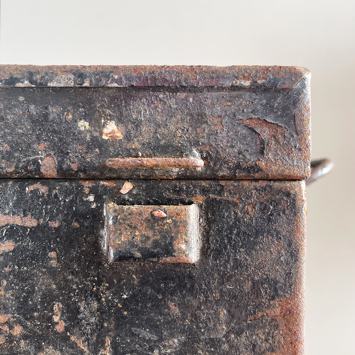 This is a real piece of social history. An original voting ballot box from Yeovil Town, Somerset. Metal in construction with convenient carry handles to both sides. The lid is hinged with a padlock flap. The laid has a posting slot that can be set to a closed position. Who knows what votes have been cast in this box over the years - SHOP NOW - www.intovintage.co.uk