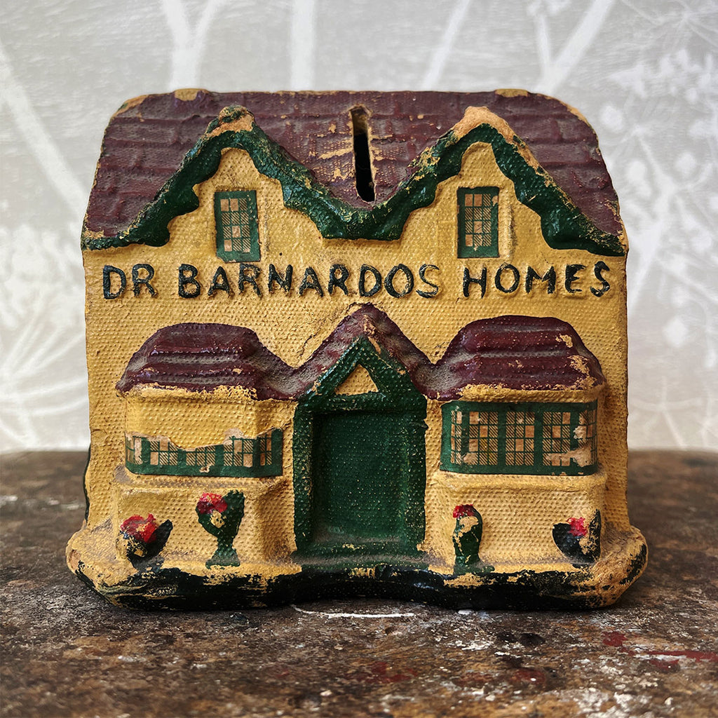 Keep your pennies safe in this vintage Dr Barnardos Collection Box - SHOP NOW - www.intovintage.co.uk