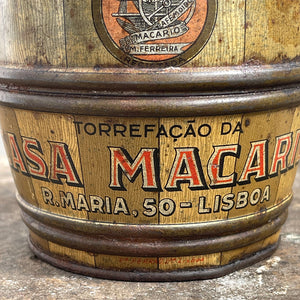 A vintage Cassa Macario Coffee Tin from Lisbon, Portugal - SHOP NOW - www.intovintage.co.uk