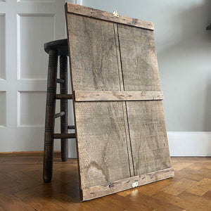 A 1950's Odhams Press Blackboard. Framed in pine with a printed 'Odhams Press Ltd' in the top panel. Odhams Press Ltd came about in 1920 and were responsible for publishing Mickey Mouse Weekly, Eagle, Robin and many other famous titles - SHOP NOW - www.intovintage.co.uk