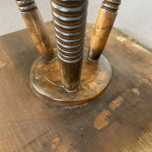 A good looking Scottish Bobbin Table. An octagonal top raised on three turned legs , tri-stretchers and central turned boss - SHOP NOW - www.intovintage.co.uk