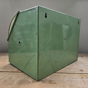 A Vintage Green Arrow bread bin in a fab duck egg green and cream combo, and still having its 'BREAD' and 'Green Arrow' water slide stickers to the front. A great looking item for the vintage kitchen - SHOP NOW - www.intovintage.co.uk