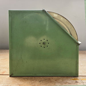 A Vintage Green Arrow bread bin in a fab duck egg green and cream combo, and still having its 'BREAD' and 'Green Arrow' water slide stickers to the front. A great looking item for the vintage kitchen - SHOP NOW - www.intovintage.co.uk