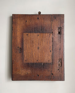 An interesting 17th Century Carved Oak Panel that once would have been the door off of a piece of furniture. The hinge and escutcheon marks are still visible on the reverse. The center sees a crowned eagle surrounded by climbing roses with four larger roses in each corner. Look closer and you'll see other birds and a cupid within the foliage - SHOP NOW - www.intovintage.co.uk