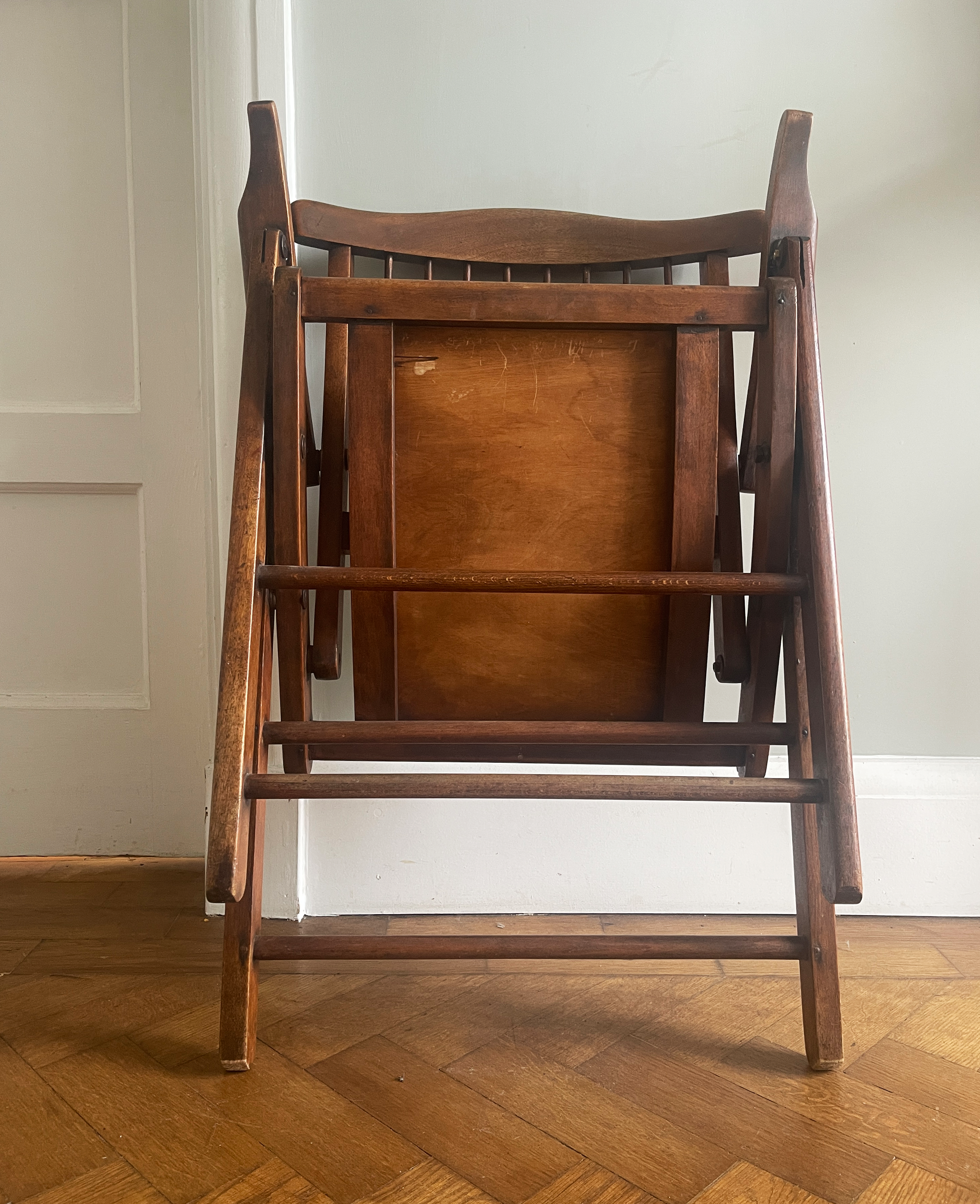 An Edwardian Folding Campaign Chair