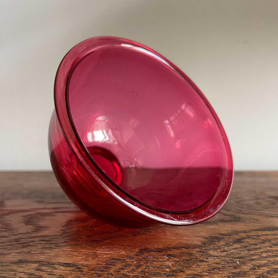 A Victorian Cranberry Glass Cloche - SHOP NOW - www.intovintage.co.uk