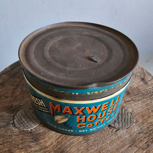 A good looking vintage Maxwell House Coffee Tin. Great colours and graphics