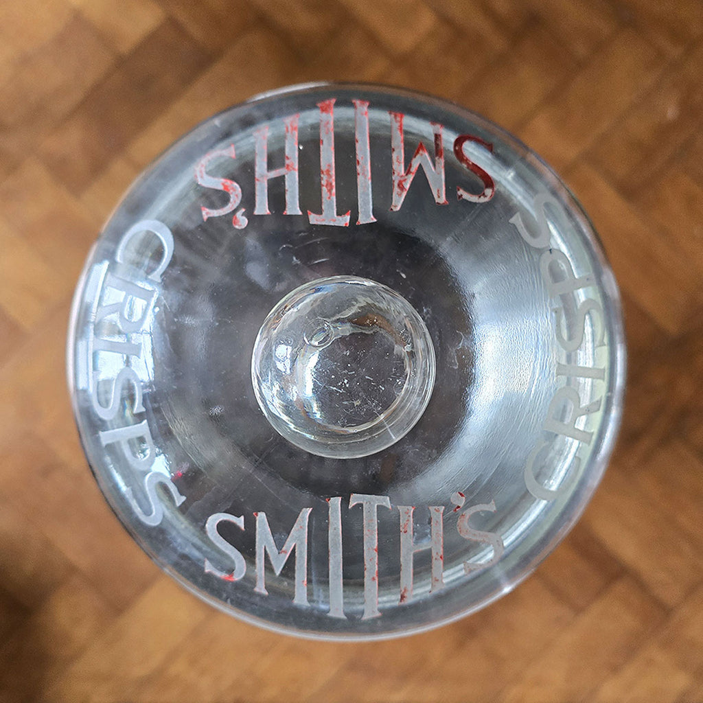 A Vintage Smith's Crisps Shop Jar An original shop glass storage jar, Circa 1920’s. Some of the lettering has worn away on the lid, but still makes a very attractive, vintage storage jar for use, or display - SHOP NOW - www.intovintage.co.uk