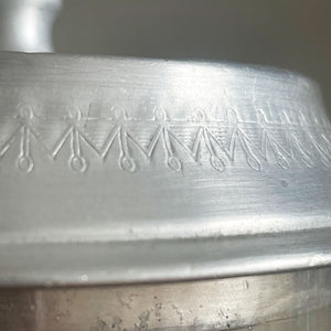 An Edwardian Meredith & Drew Shop Counter Biscuit Jar. Glass body with etched Meredith & Drew Limited logo to the front and an embossed branded lid - SHOP NOW - www.intovintage.co.uk