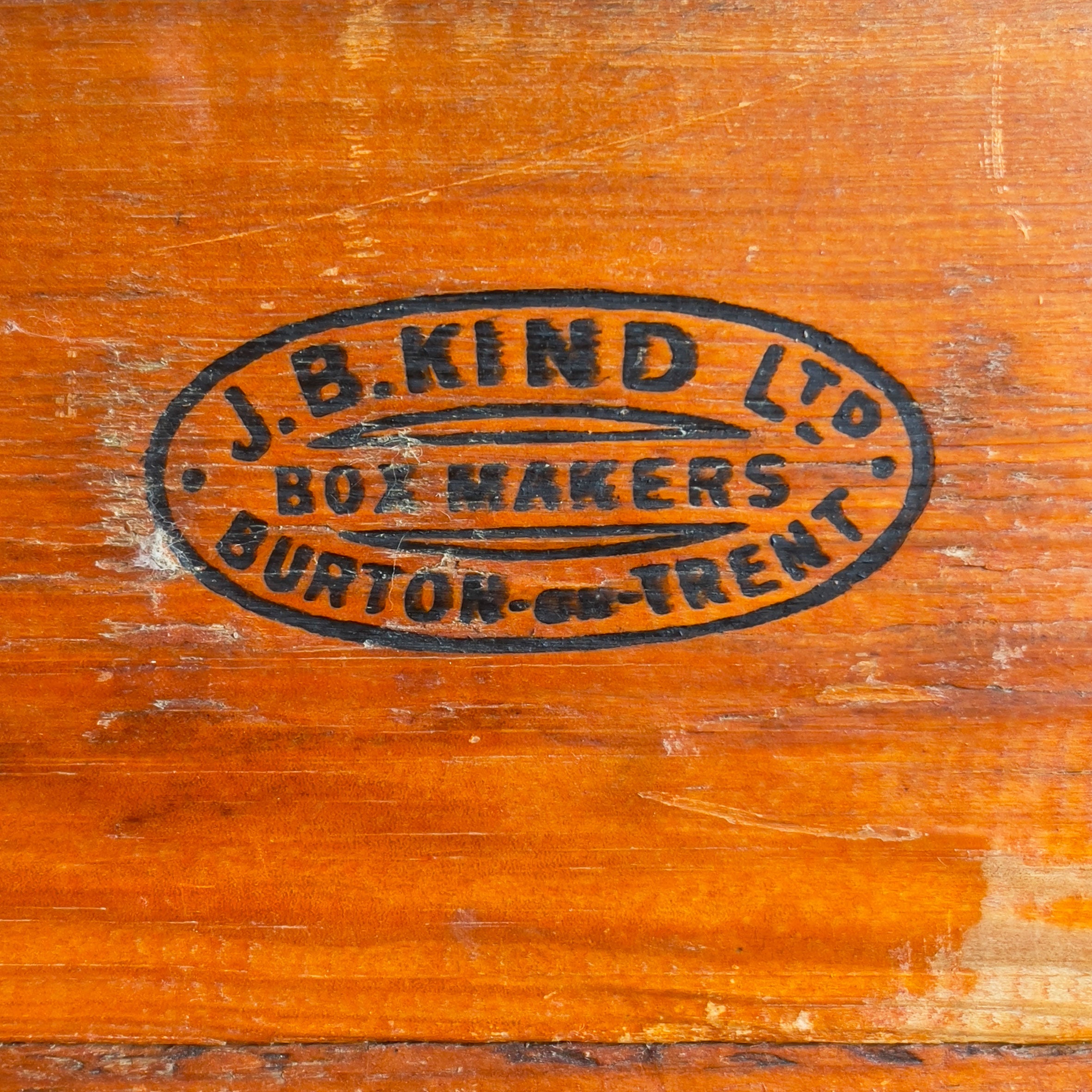A Large Vintage Travelling Egg Box. Fantastic stamped typography to the front, back, top and sides, a beautiful honey tone to the woodwork. From the Wards Egg &amp; Poultry Packers, Tipton. - SHOP NOW - www.intovintage.co.uk
