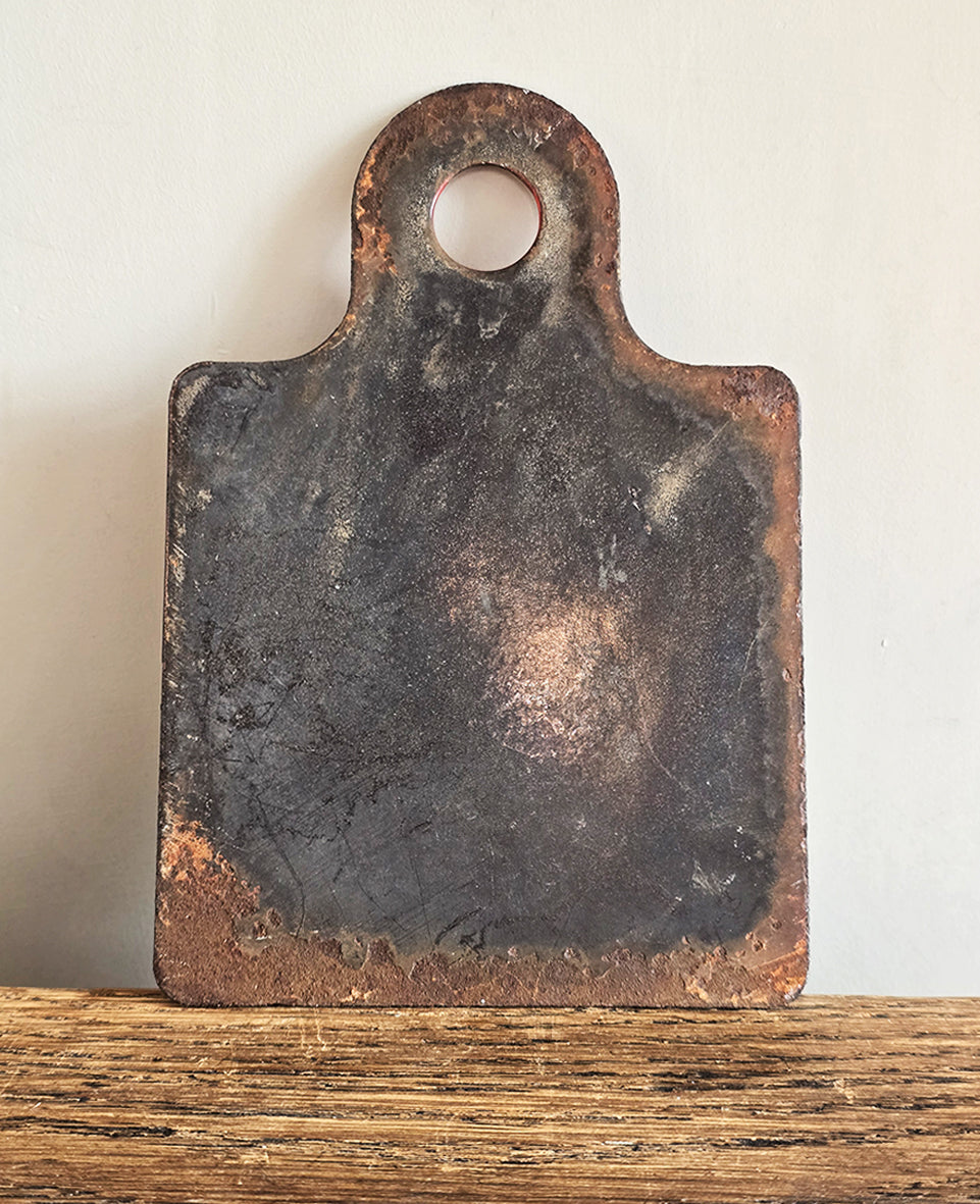 A cool Vintage Enamel French Railway 'X' Sign with handy hanging loop that would probably have been used to denote No Entry on doorways. We have two of these signs in stock - SHOP NOW - www.intovintage.co.uk