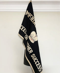 A super cool vintage banner from the Imperial Social Club of New York. The club's name and motto 'SUCCEED FOR HIGHER SUCCESS' are made up of individual letters that are hand-stitched onto the heavy black felt fabric - Very Cool! SHOP NOW - www.intovintage.co.uk
