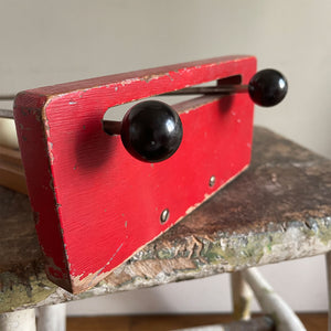Roll up, Roll up! A Vintage table ball Game of skill. The idea of the challenge is to control the ball with the two metal rods. By parting them as the ball rolls towards you, you must try to deposit the ball in the score holes to achieve the highest score. A lot easier than it sounds!!! - SHOP NOW - www.intiovintage.co.uk