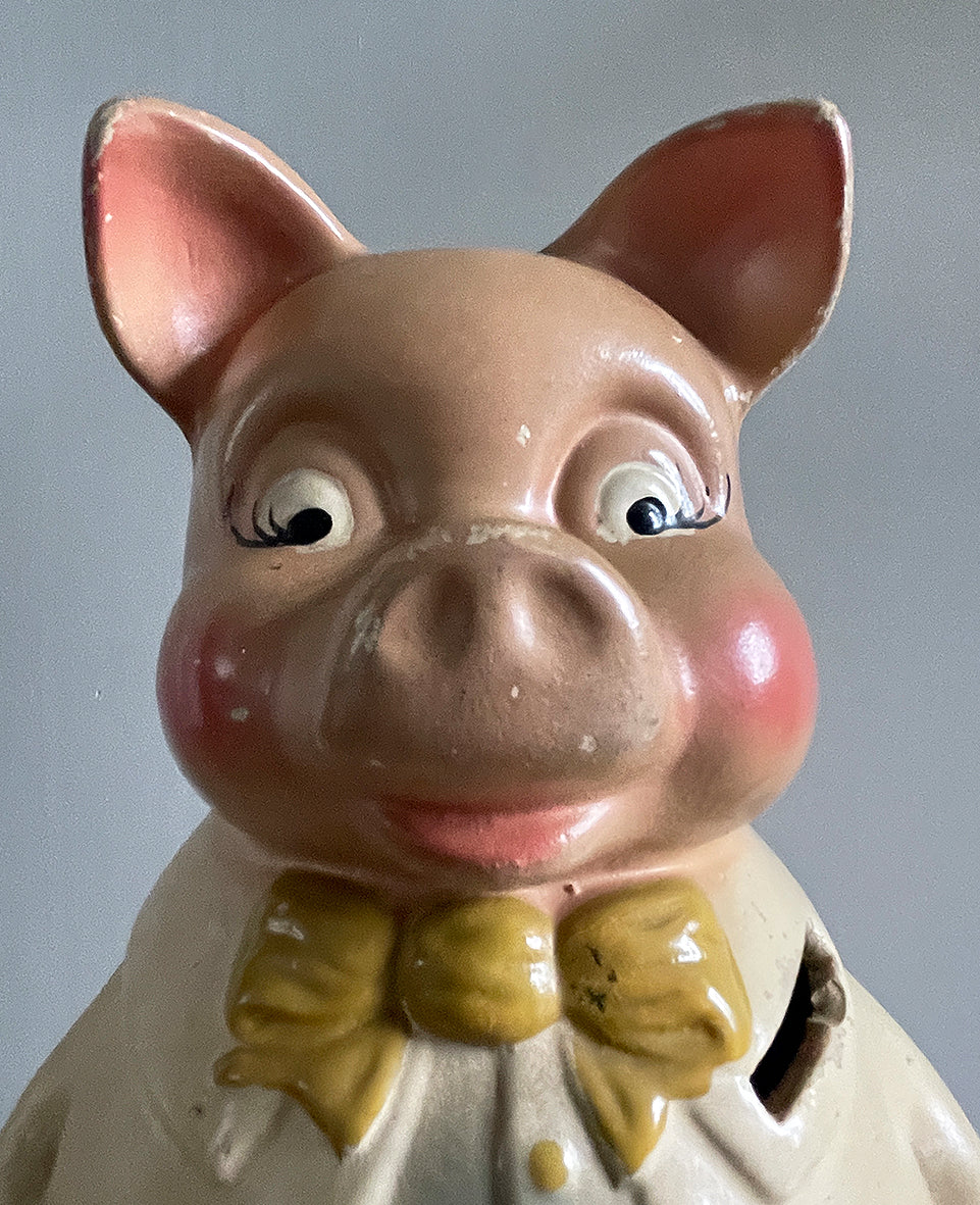 A 1950's Mr Pig Piggy Bank
