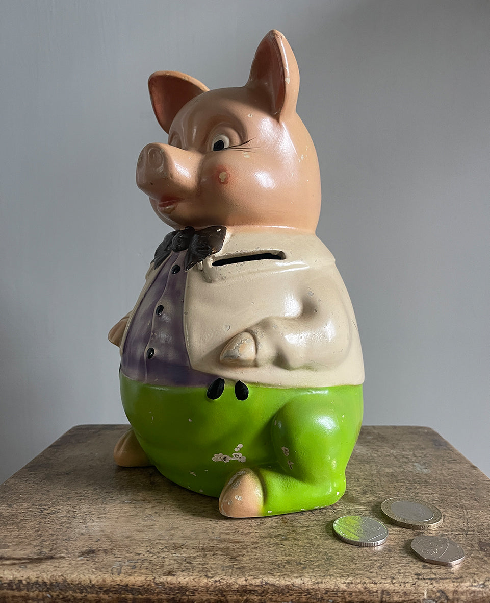 A 1950's Mr Pig Piggy Bank