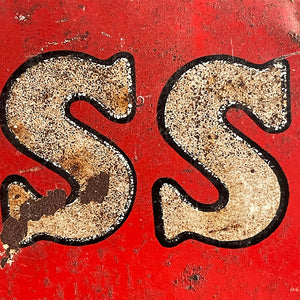 A rare 1930s Guinness Quality Stout Tin Sign. In a fantastic bright red with a great patina. Looks fantastic on the wall too! - SHOP NOW - www.intovintage.co.uk