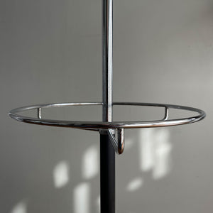 A cool looking Vintage HAGO 'Sputnik' Coat Rack from the 1960s. In a smart looking black, red and chrome colour combo. It has six main double red bobble hooks on the top section, three mini hooks on the stem, and a hoop ring for your umbrellas - SHOP NOW - www.intovintage.co.uk