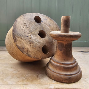 A Milliners Hat Block with its original stand is a real beauty. Perfectly aged with great colour. The perfect resting place for resting you hat or cap when not in use - SHOP NOW - www.intovintage.co.uk