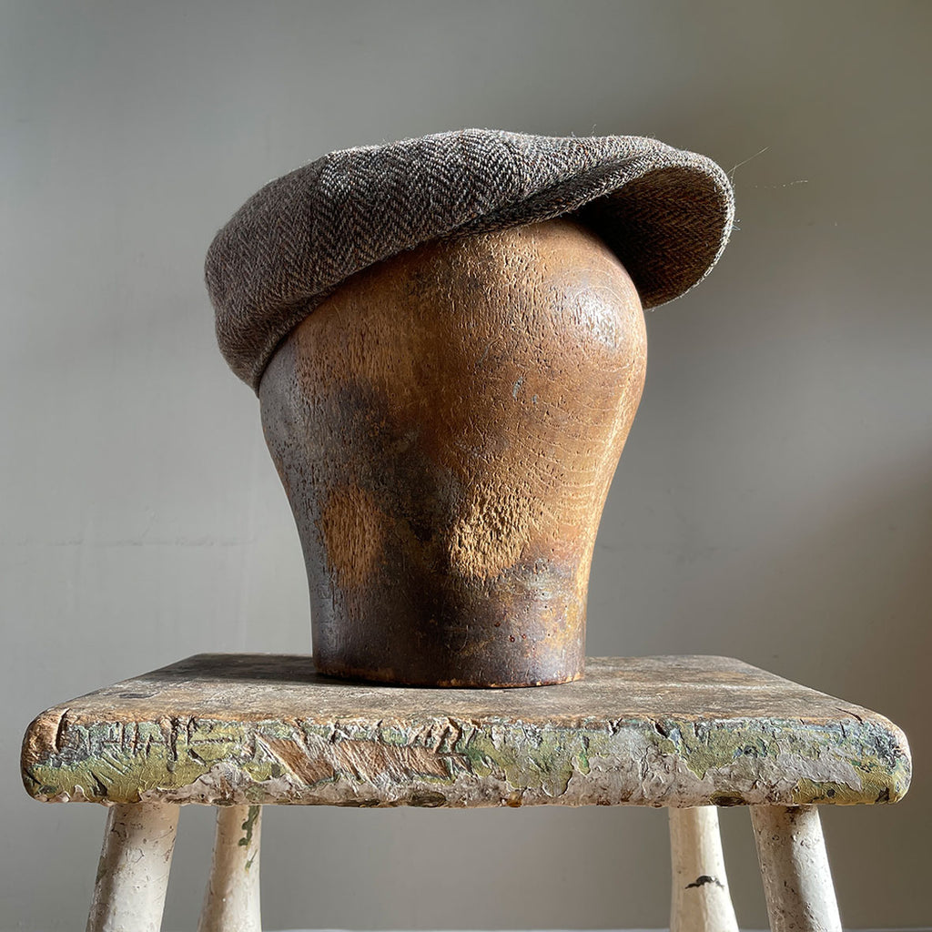 This Milliners Hat Block is a real beauty. Perfectly aged, great colour and oh so tactile.The perfect resting place for resting you hat or cap when not in use - SHOP NOW - www.intovintage.co.uk