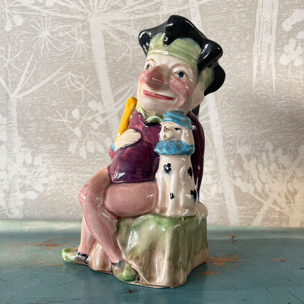 A fun Mr Punch Toby Jug by Wain & Sons, London - SHOP NOW - www.intovintage.co.uk