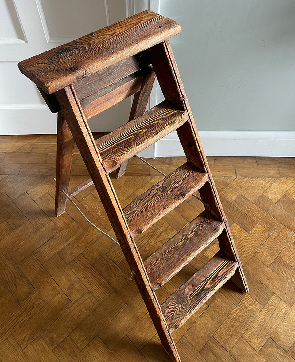 A set of Vintage Work Step Ladders