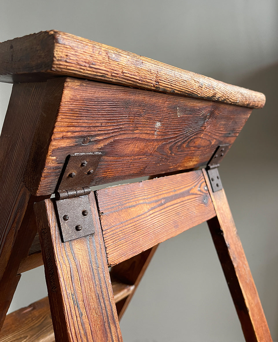 A set of Vintage Work Step Ladders