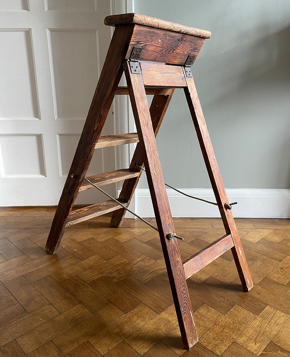 A set of Vintage Work Step Ladders