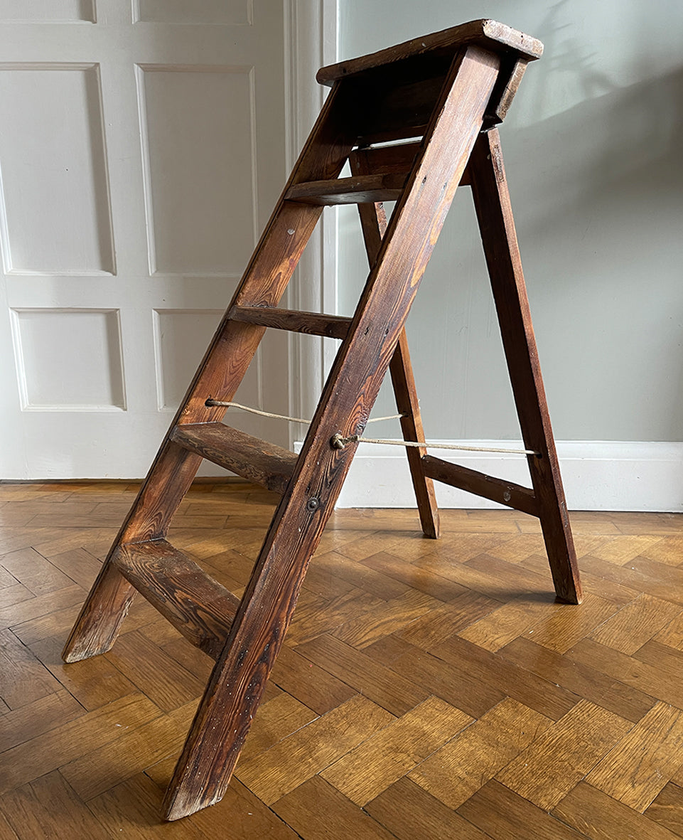 A set of Vintage Work Step Ladders