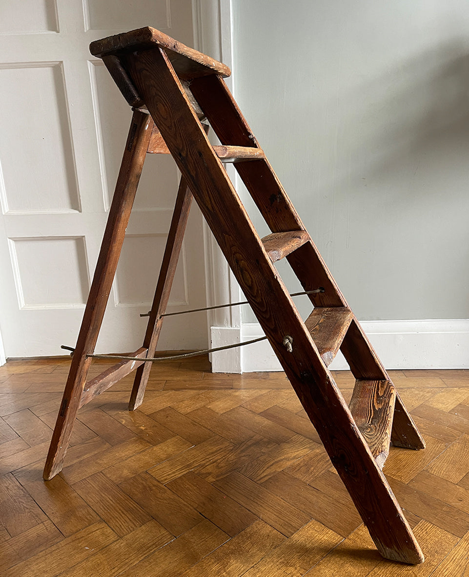 A set of Vintage Work Step Ladders