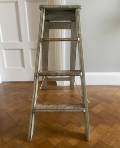 A wonderful set of Vintage Step Ladders with original paint. Very slim when folded so great for storage. - SHOP NOW - www.intovintage.co.uk