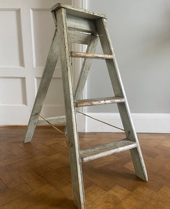 A wonderful set of Vintage Step Ladders with original paint. Very slim when folded so great for storage. - SHOP NOW - www.intovintage.co.uk