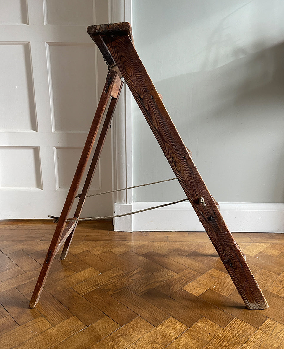 A set of Vintage Work Step Ladders