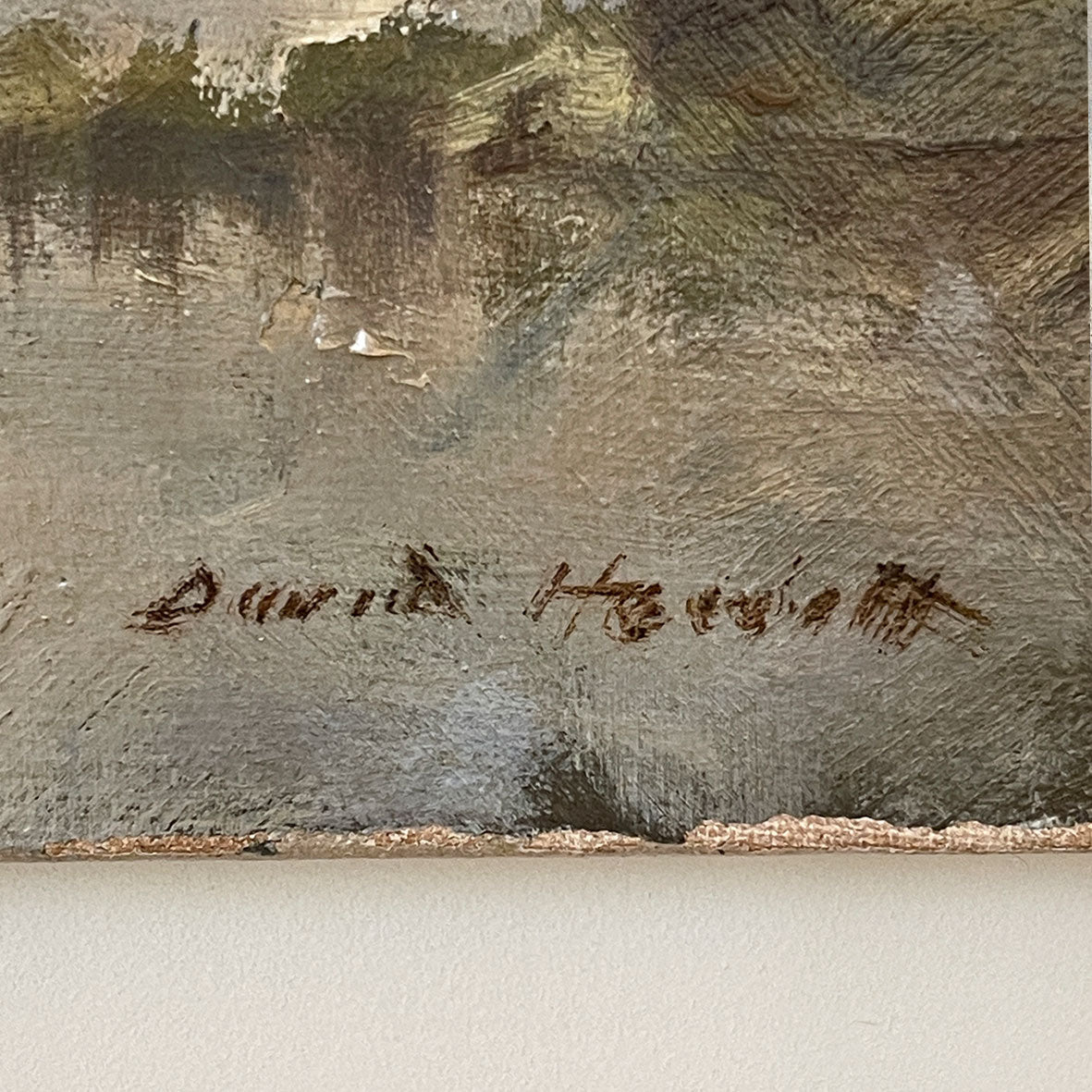 A superb oil painting of a Welsh lake scene by British Impressionist & Modern painter David Hewitt (1878-1939). Oil on canvas, signed lower left David Hewitt. - SHOP NOW - www.intovintage.co.uk