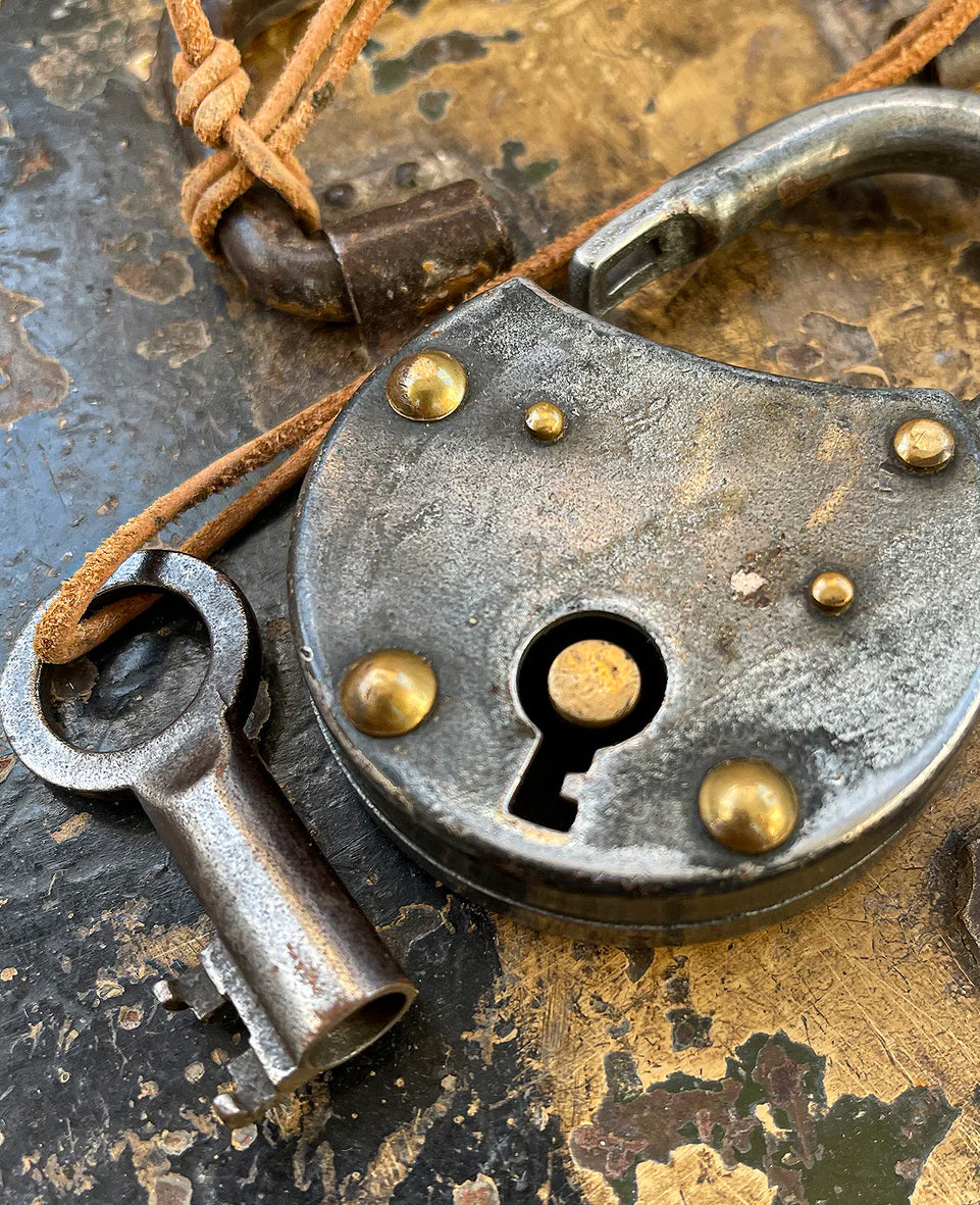 An Antique Strongbox with the most perfect patinated painted finish. It comes with its original lock and key. We're not sure that you'll find one better - SHOP NOW - www.intovintage.co.uk