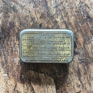 A Vintage 6 Cube OXO Tin from the 1930s with great colours and graphics to the front. The inside lid sees an advert for FREY BENTOS MEAT AND FISH PASTES. Great condition - SHOP NOW - www.intovintage.co.uk