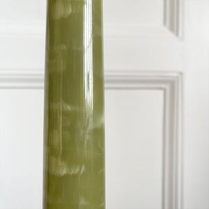 An impressive, large classical solid onyx and gilt metal table lamp. Beautiful figuring to the onyx.Wired for electricity with new bayonet lamp fitting, three core gold cloth covered cable new plug and pat tested.- SHOP NOW - www.intovintage.co.uk