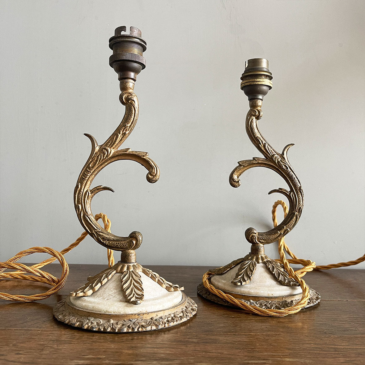 A pair of French Rococo Style Lamps - IntoVintage.co.uk – Intovintage.co.uk