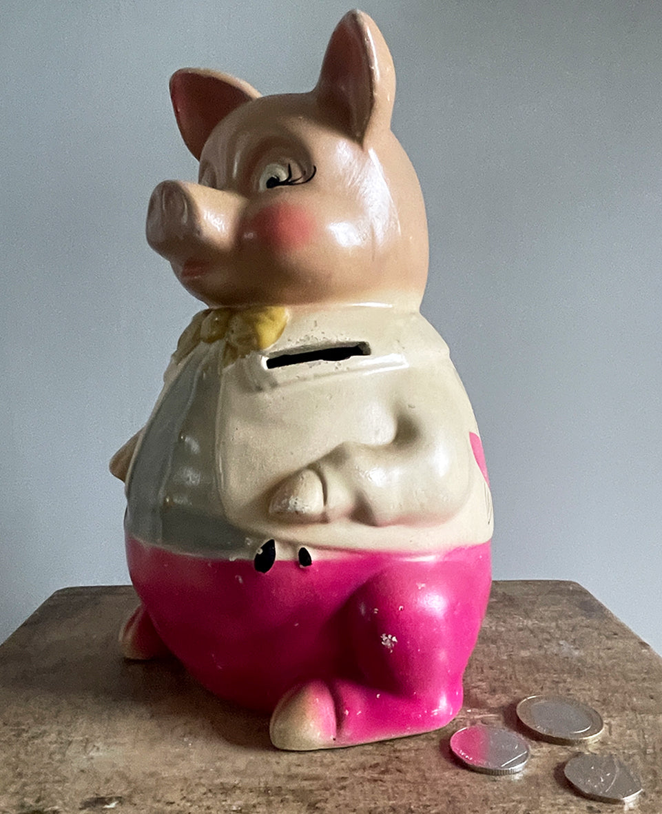 A 1950's Mr Pig Piggy Bank