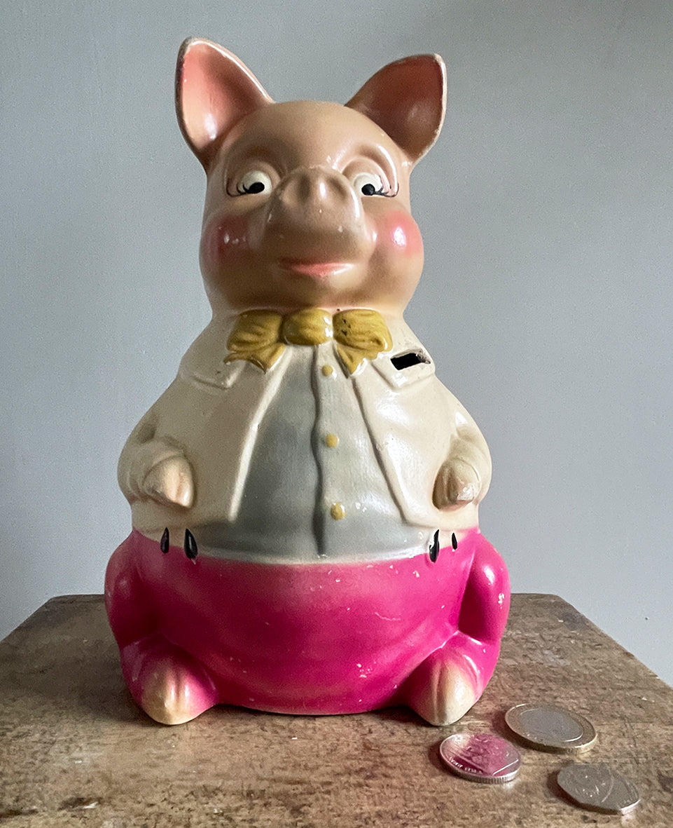 A 1950's Mr Pig Piggy Bank