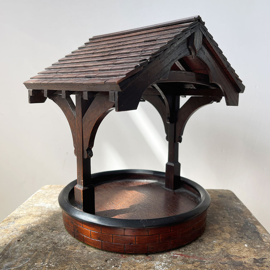 A beautifully crafted and detailed Architectural Model of an English Church Porch. Constructed from oak and dating from the 1920's - SHOP NOW - www.intovintage.co.uk