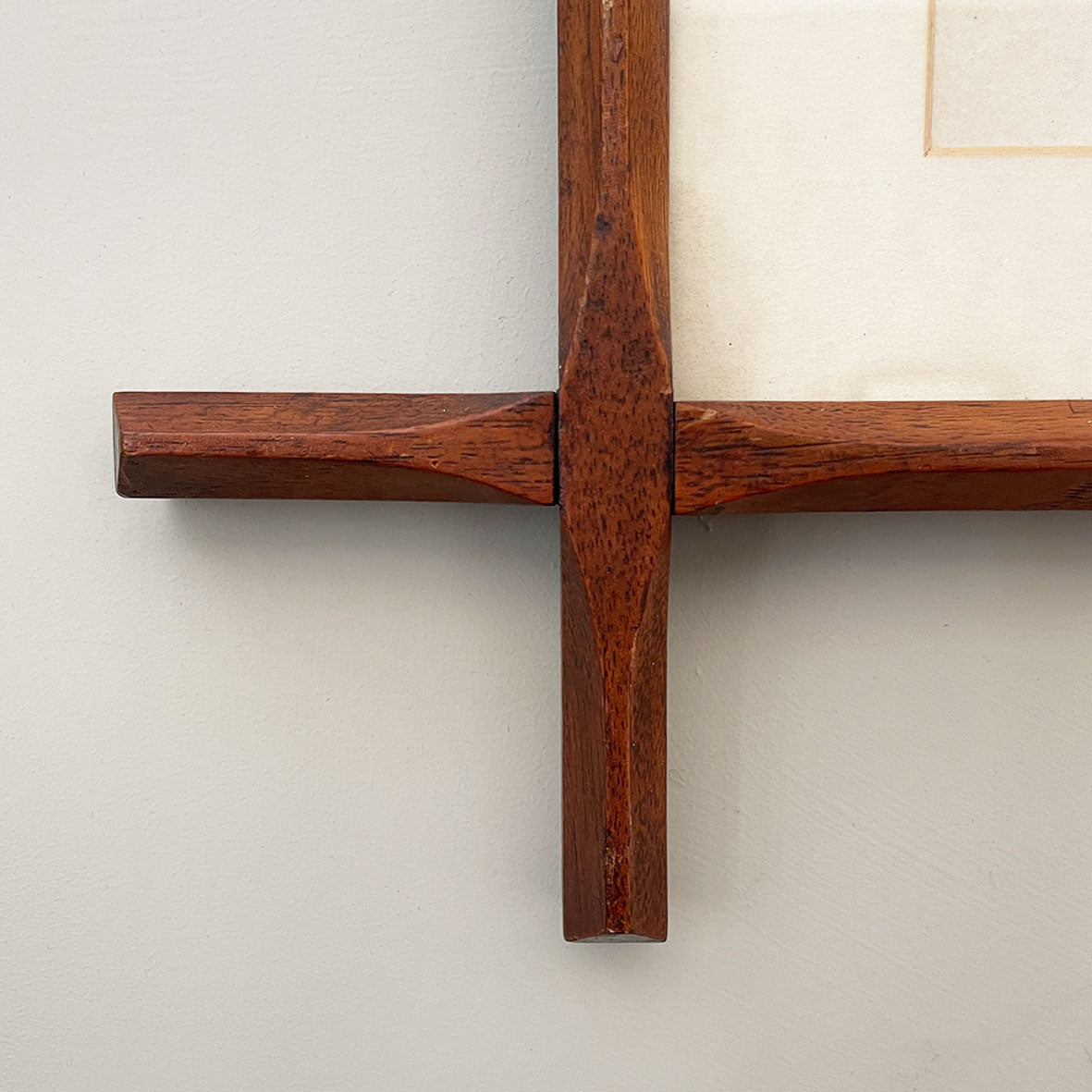 A delightful large religious print with the words 'As thy Days so shall thy Strength be'. Good colourful typography and in its original mahogany cross-jointed frame - SHOP NOW - www.intovintage.co.uk