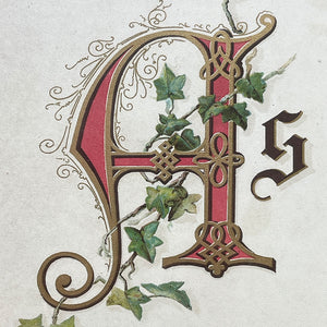 A delightful large religious print with the words 'As thy Days so shall thy Strength be'. Good colourful typography and in its original mahogany cross-jointed frame - SHOP NOW - www.intovintage.co.uk