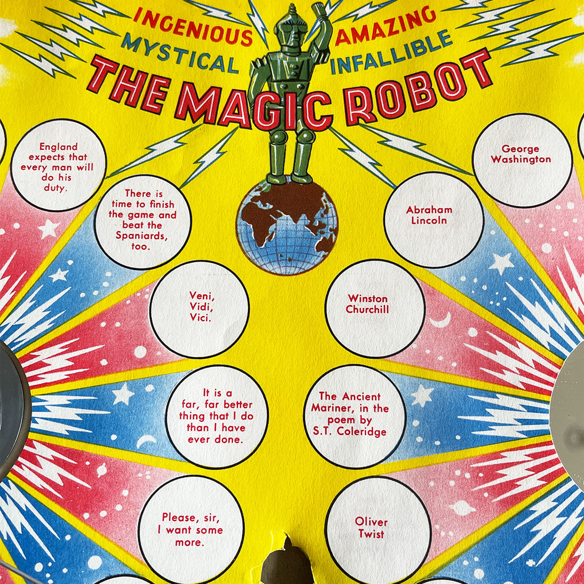 In great original condition and great colourful graphics, this Magic Robot, 4th Edition game from the 50's will give you hours of fun - SHOP NOW - www.intovintage.co.uk